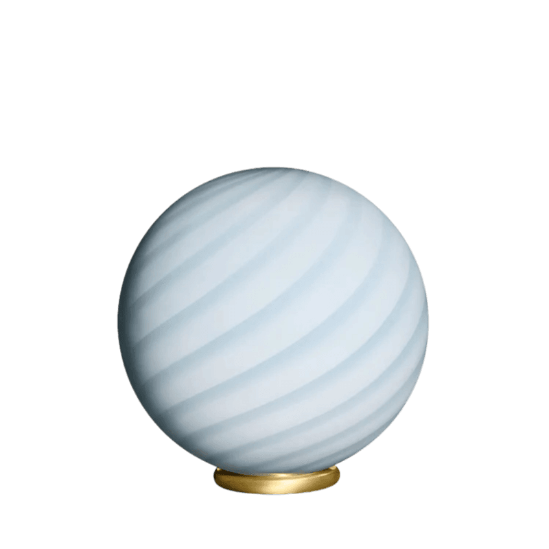 Murano - Candy bordlampe lyseblå swirl * Bestillingsvare