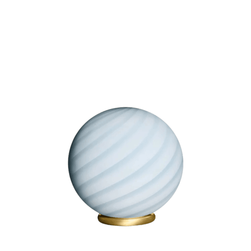 Murano - Candy bordlampe lyseblå swirl * Bestillingsvare
