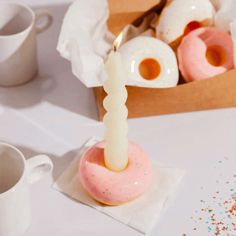 Lysestake - Donut sprinkle pink