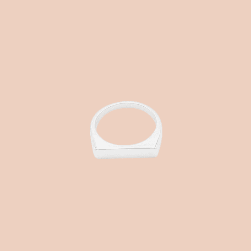 Bossline ring - sølv
