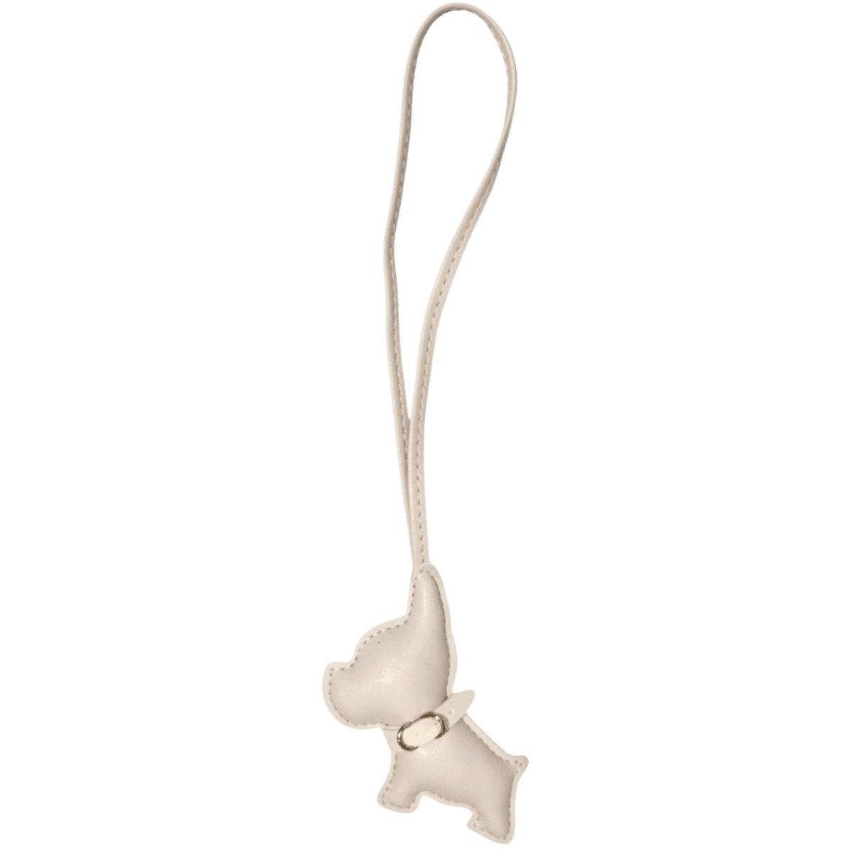 Big puppy bag charm - sand / pale yellow