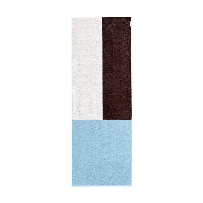 Color Block Rug Burgundy Blue - 70 x 200 