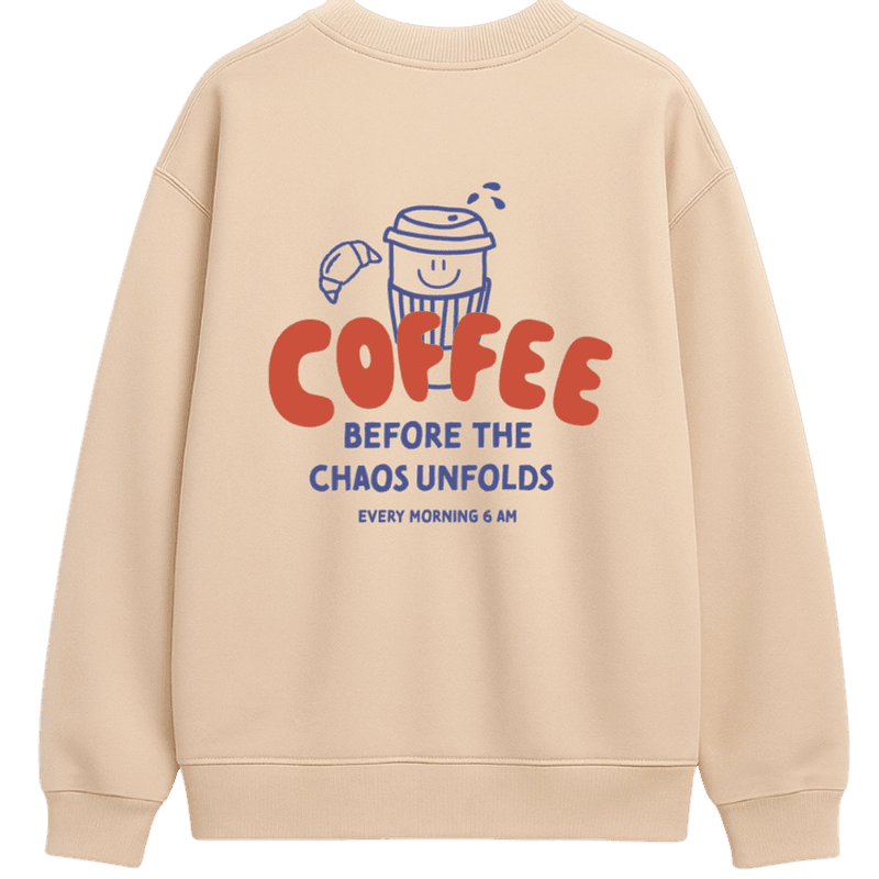 Sweatshirt Beige Coffee